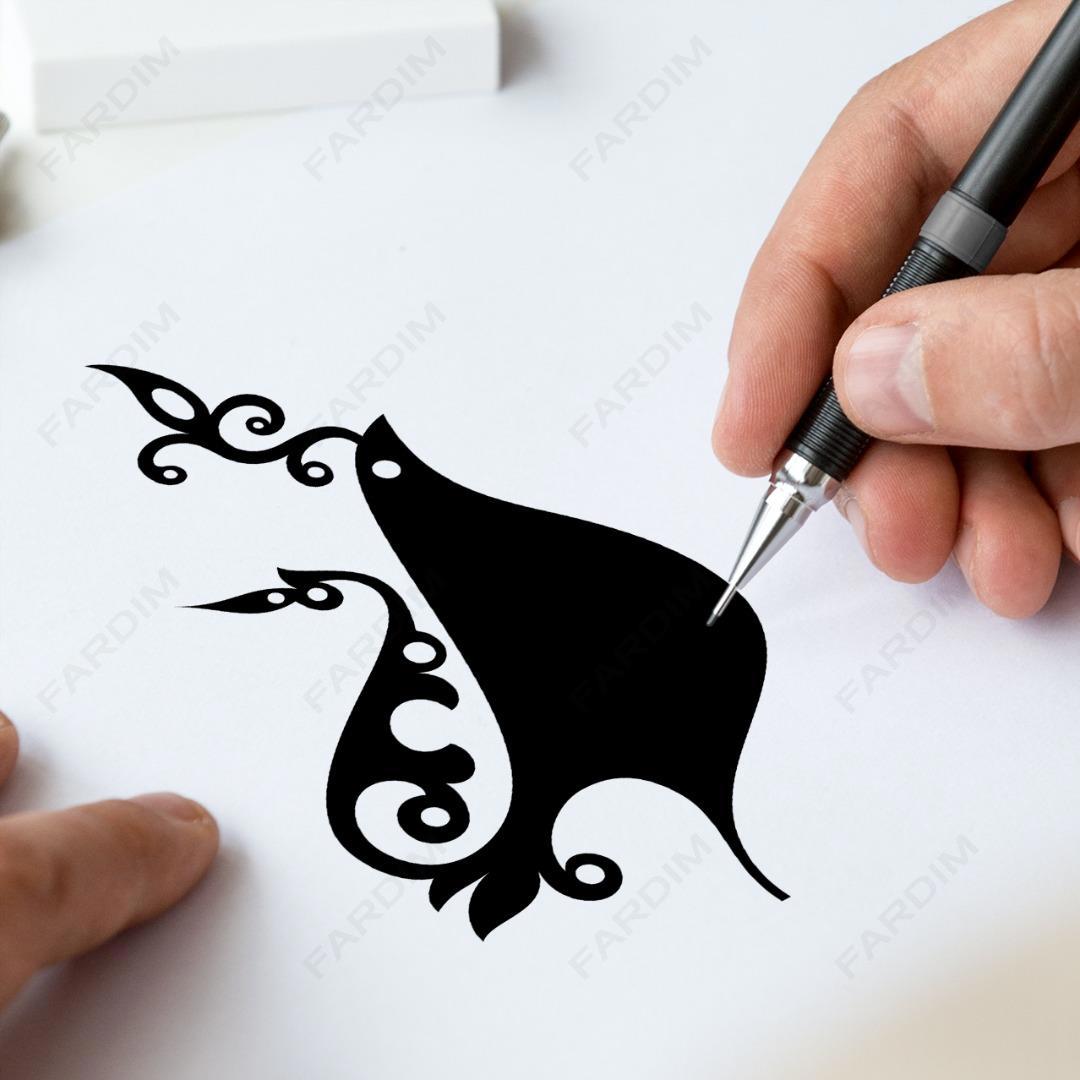 وکتور طرح نگاره پرنده کد A132454